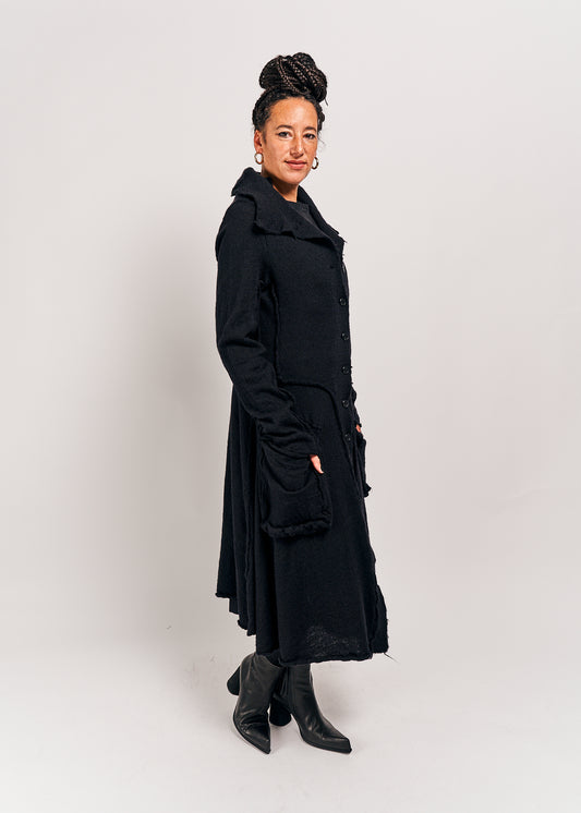 Rundholz Black Label Knitted Coat Black