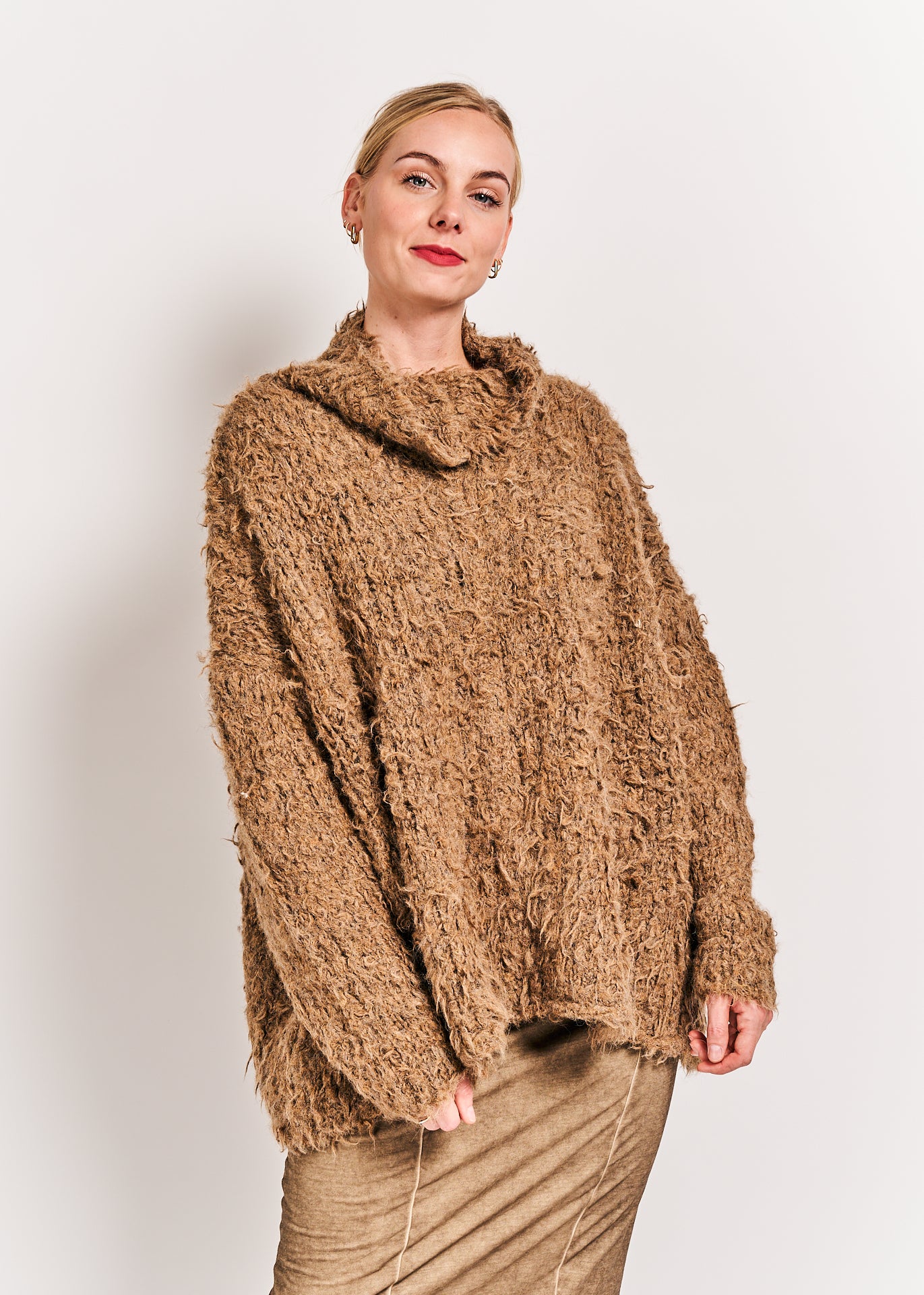 Rundholz Mainline Pullover Camel Melange