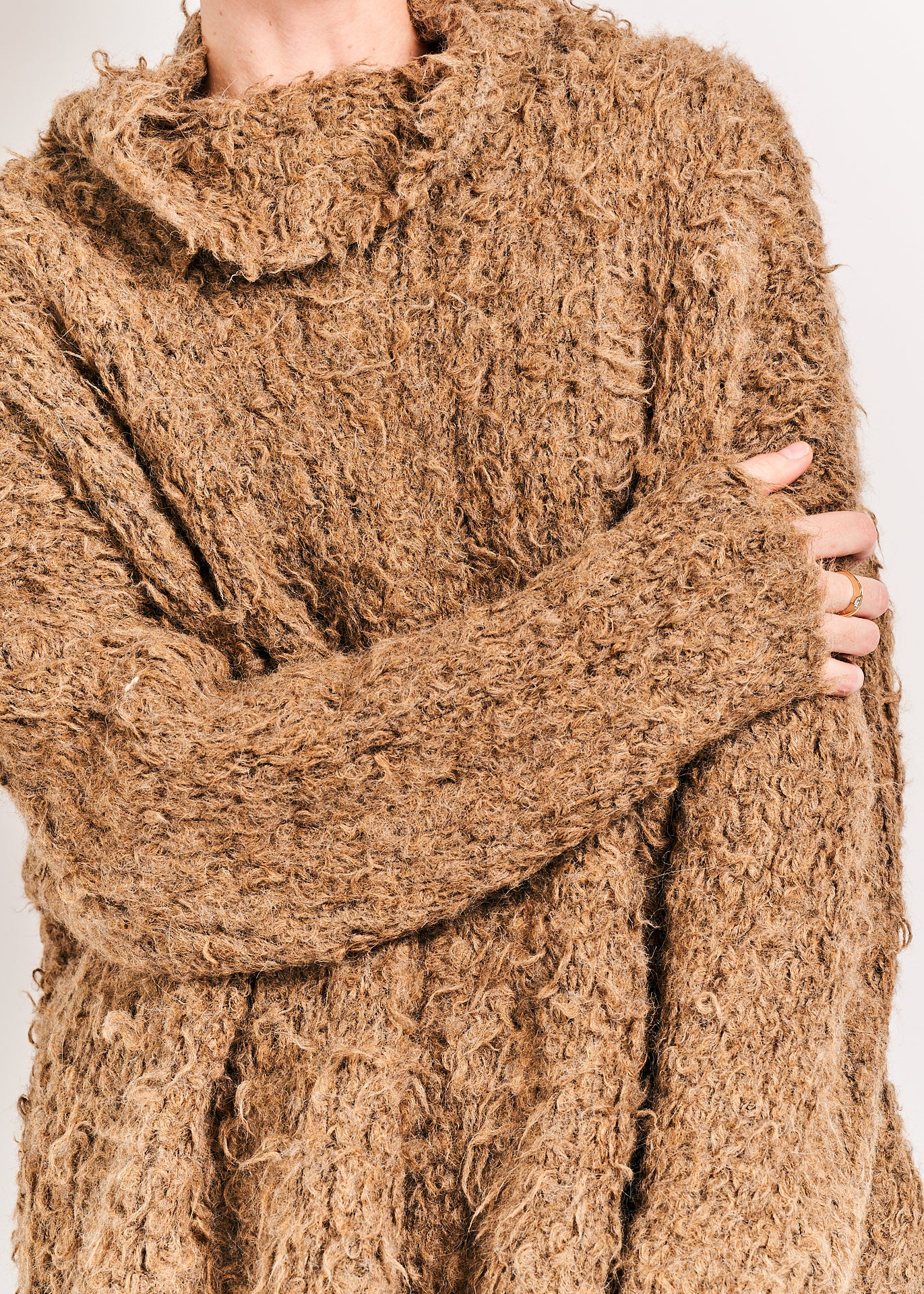 Rundholz Mainline Pullover Camel Melange