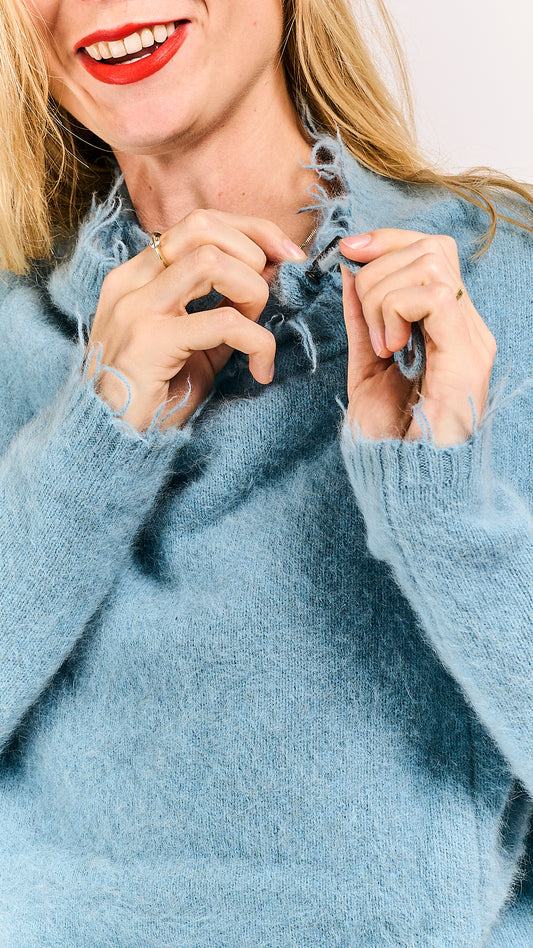 Rundholz DIP Fox Pullover Lagoon
