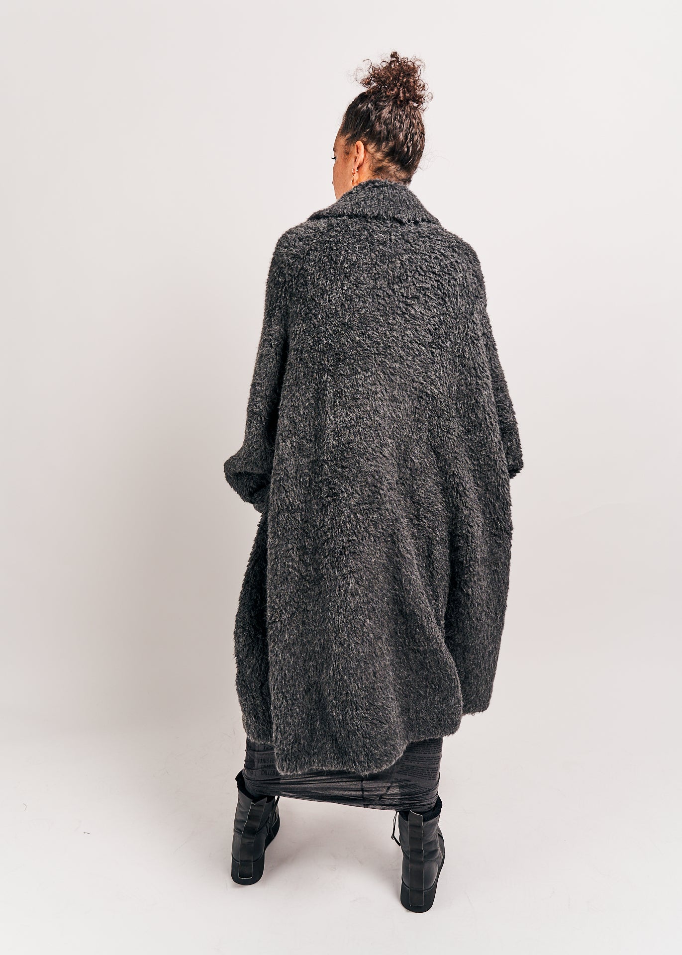 Rundholz DIP Knitted Coat Coal Melange