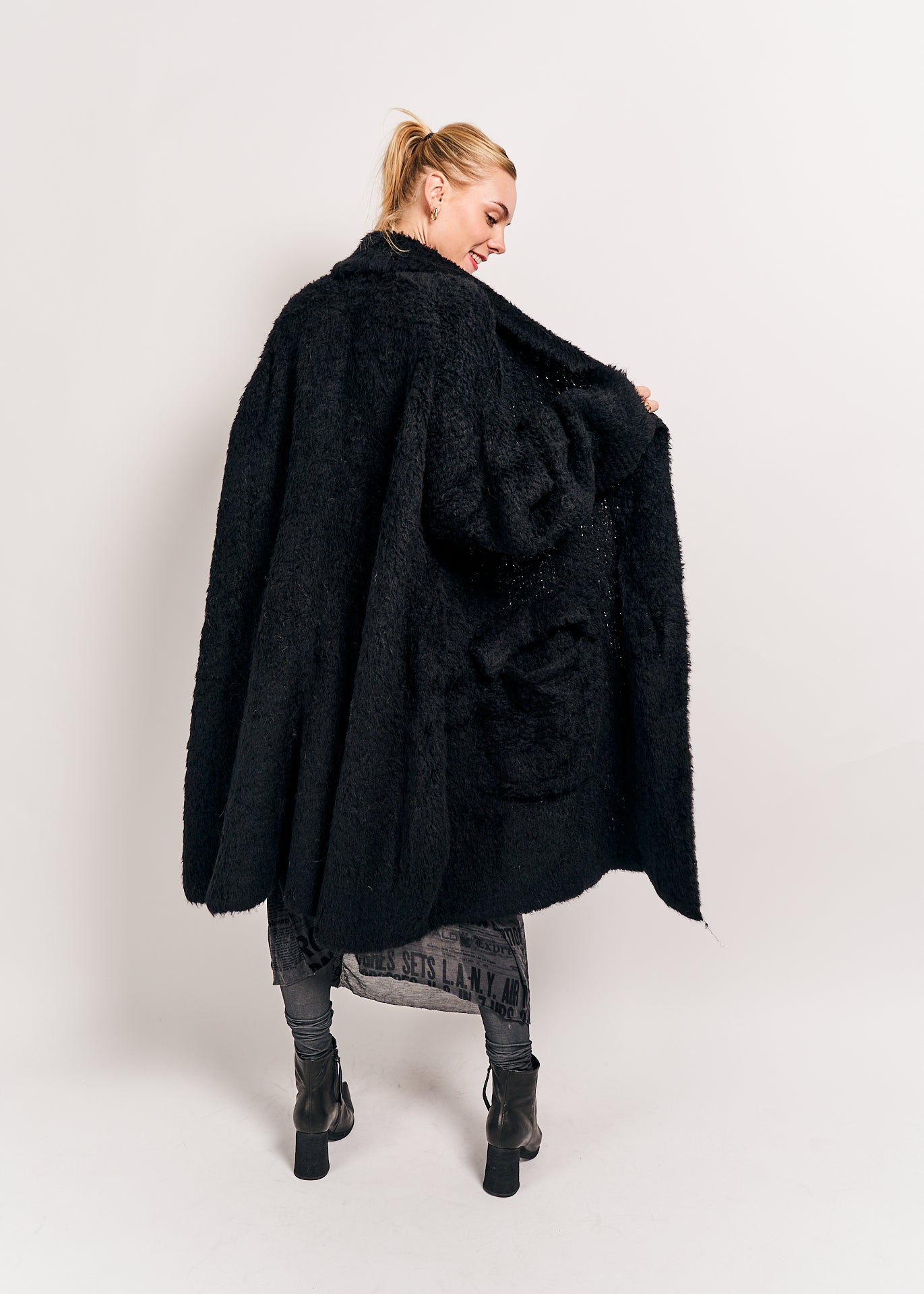 Rundholz DIP Knitted Coat Black