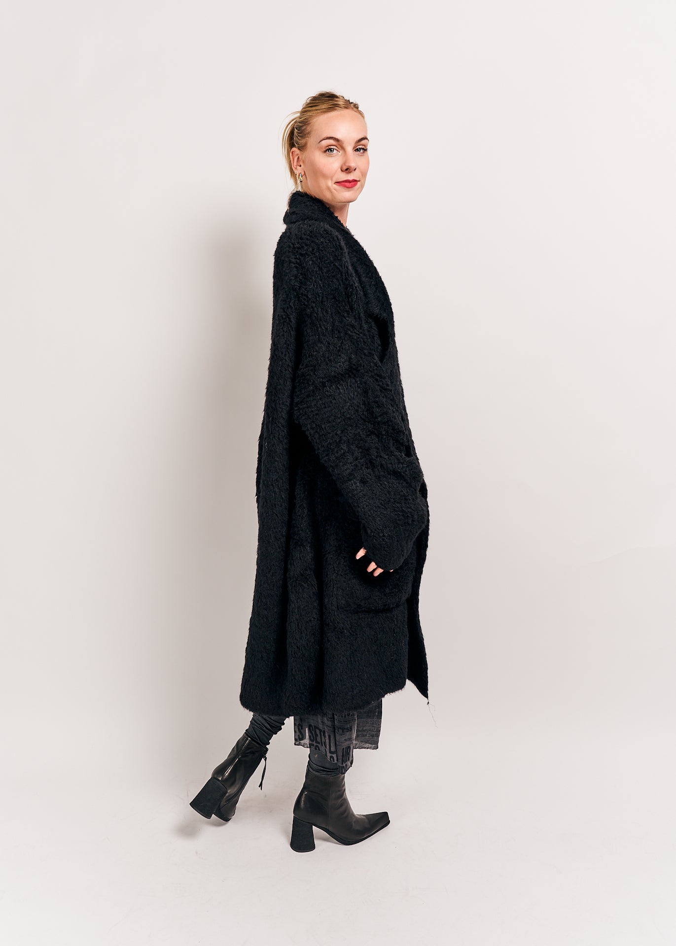 Rundholz DIP Knitted Coat Black