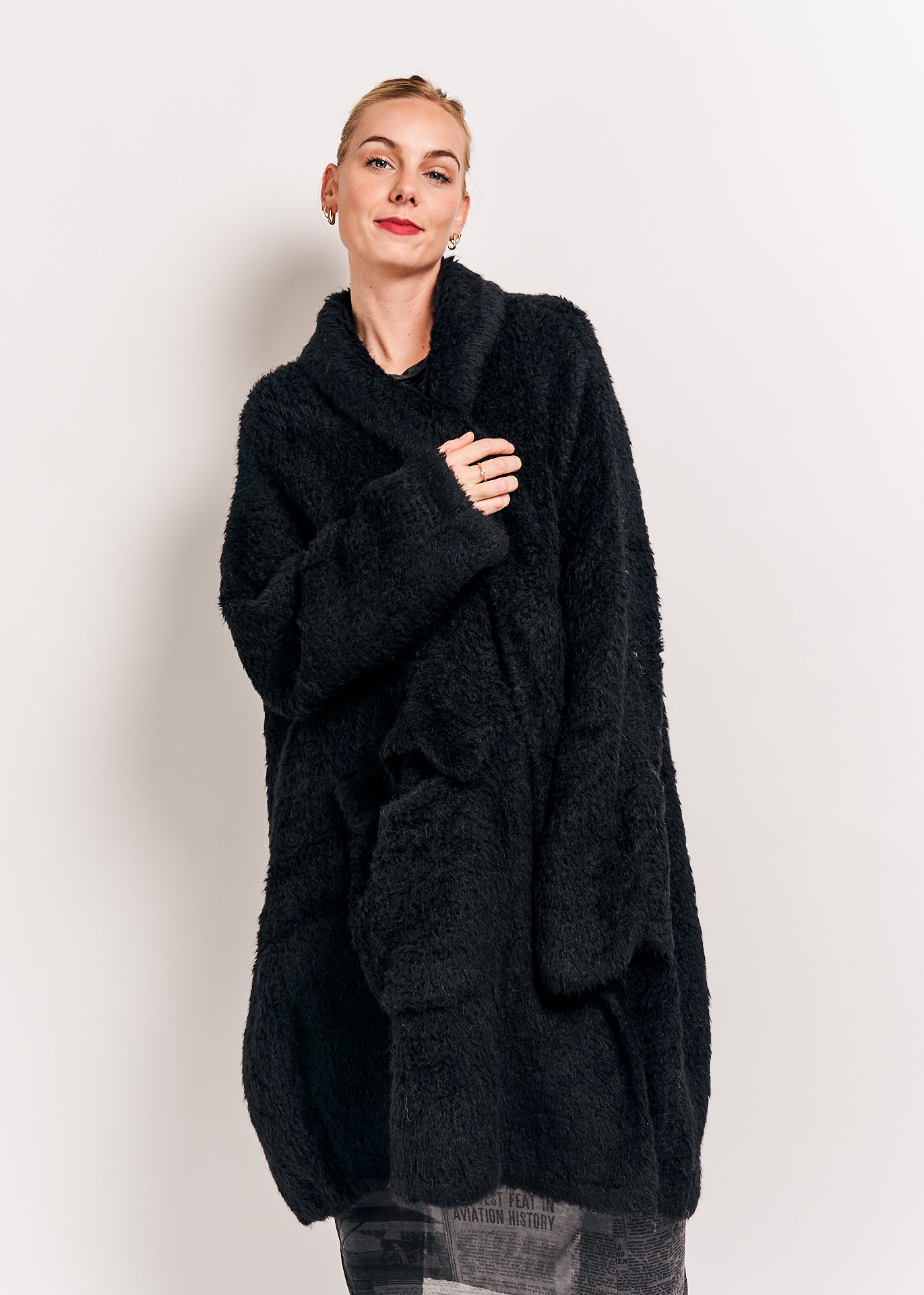 Rundholz DIP Knitted Coat Black