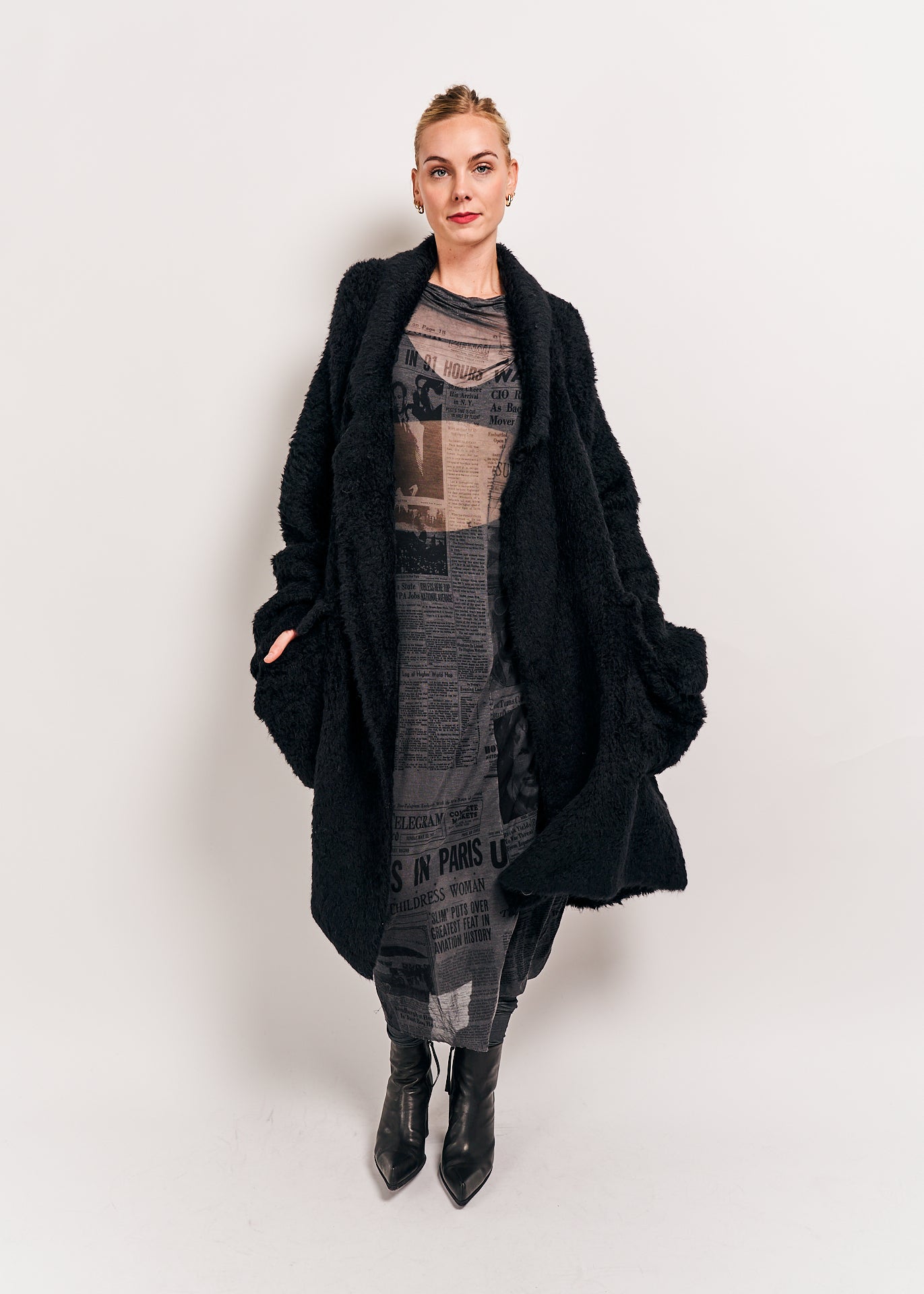 Rundholz DIP Knitted Coat Black