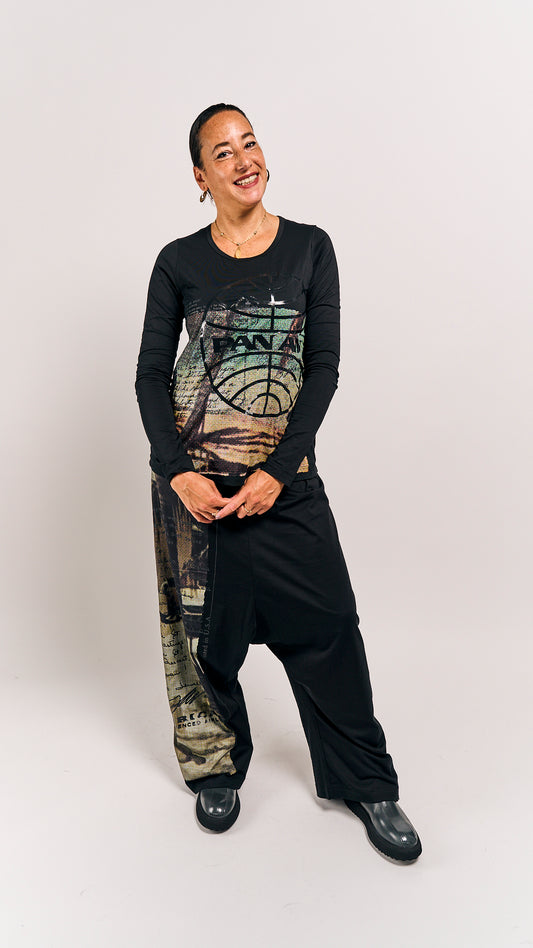 Rundholz DIP Trousers Waikiki Black Print