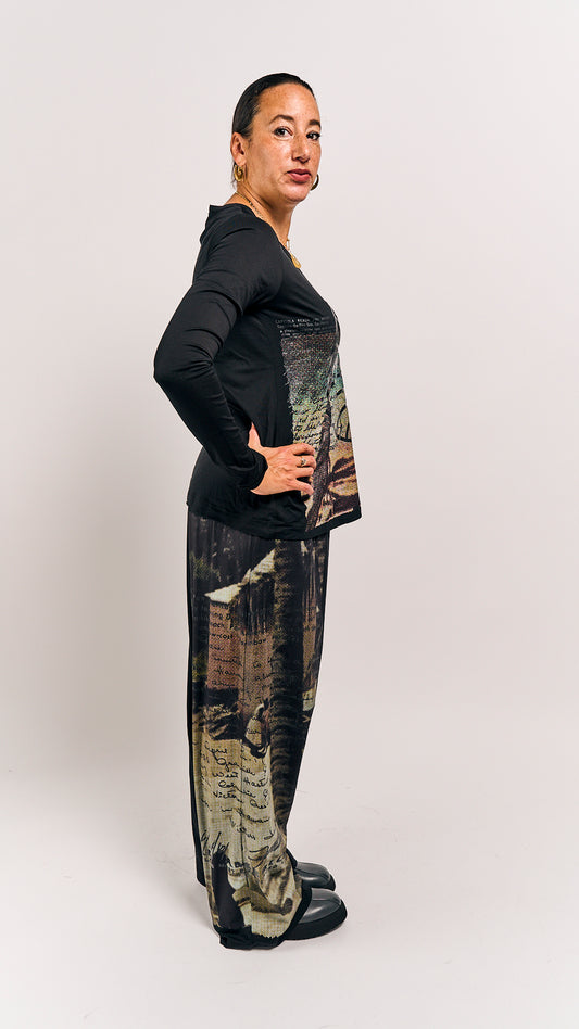 Rundholz DIP Shirt Waikiki Black Print