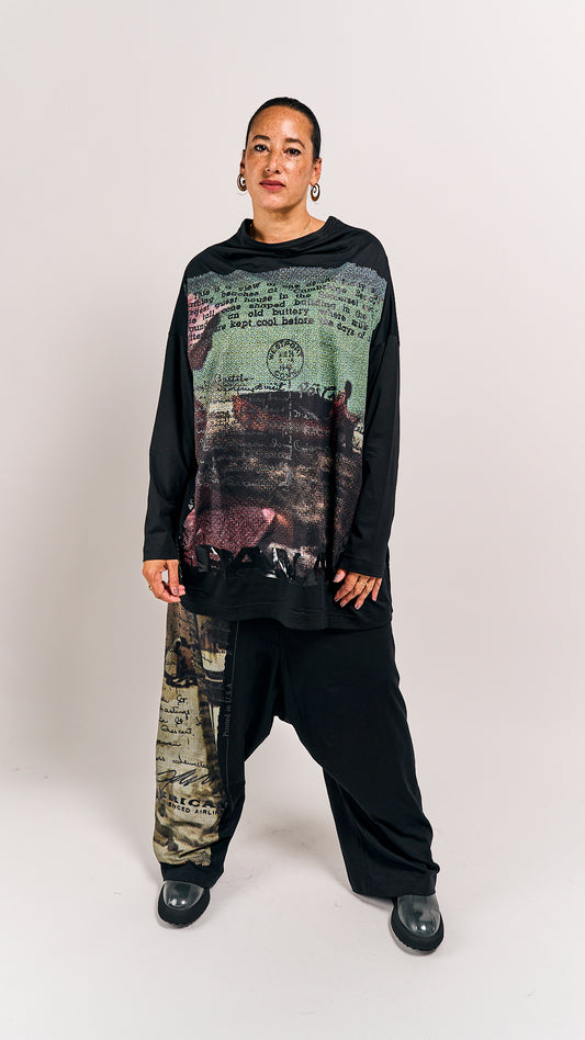 Rundholz DIP Shirt Waikiki Black Print