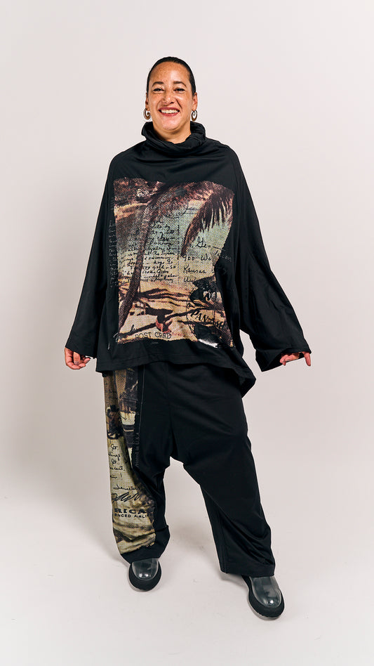 Rundholz DIP Shirt Waikiki Black Print