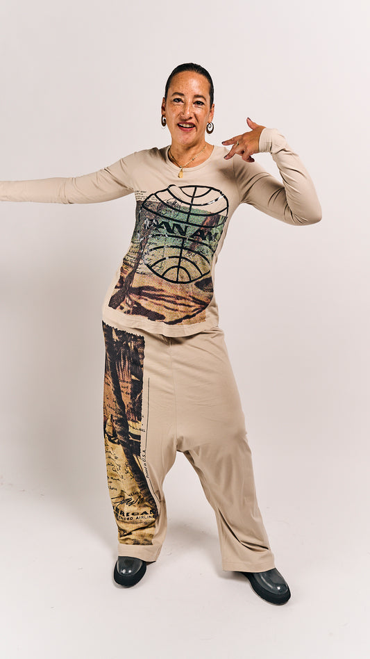 Rundholz DIP Shirt Waikiki Sand Print