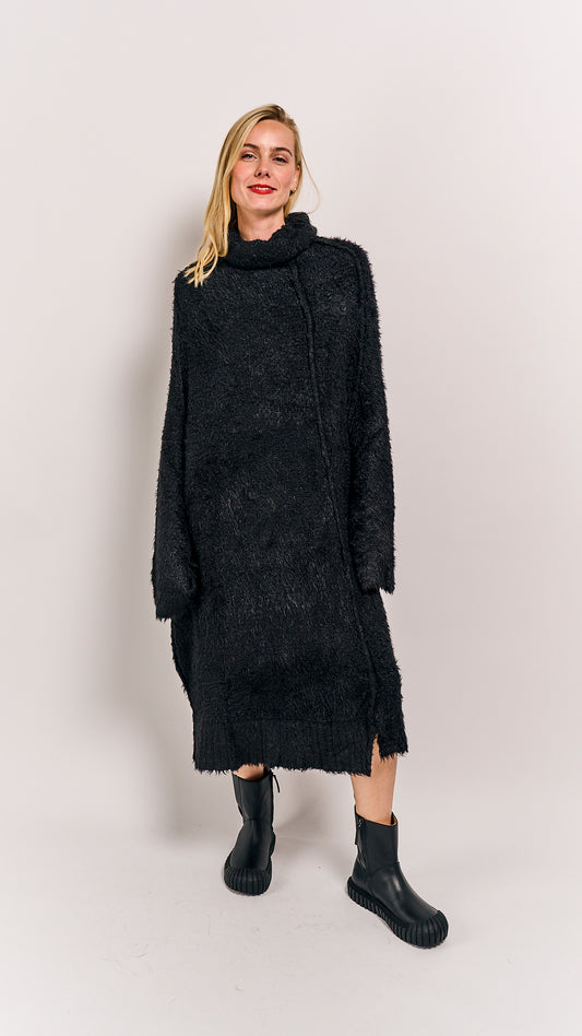 Rundholz Mainline Silk Dress Black