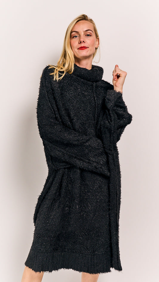 Rundholz Mainline Silk Dress Black