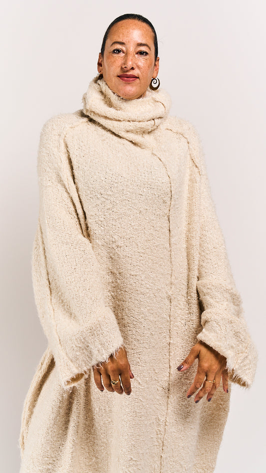 Rundholz Mainline Silk Dress Bone