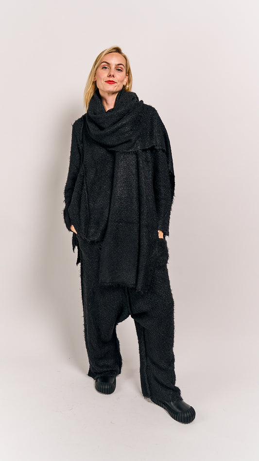 Rundholz Mainline Silk Shawl Black