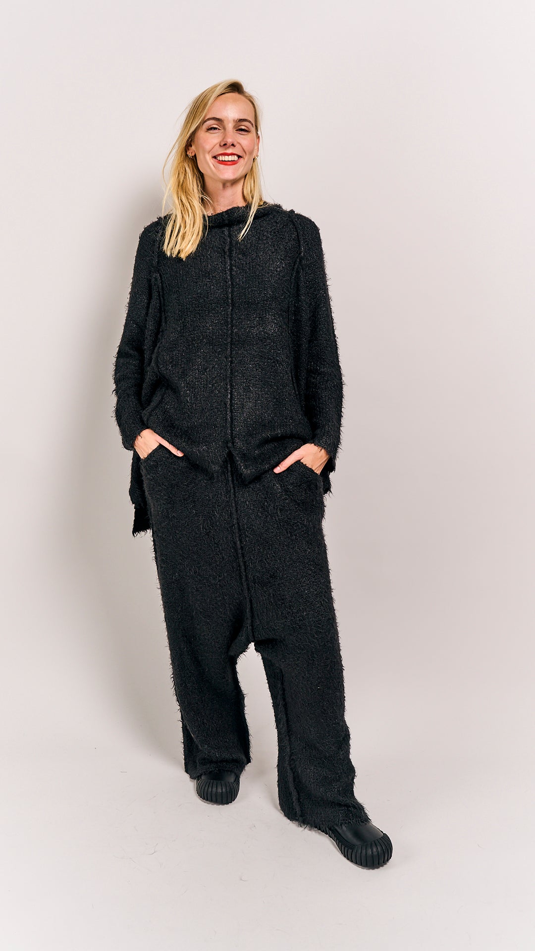 Rundholz Mainline Silk Pullover Black