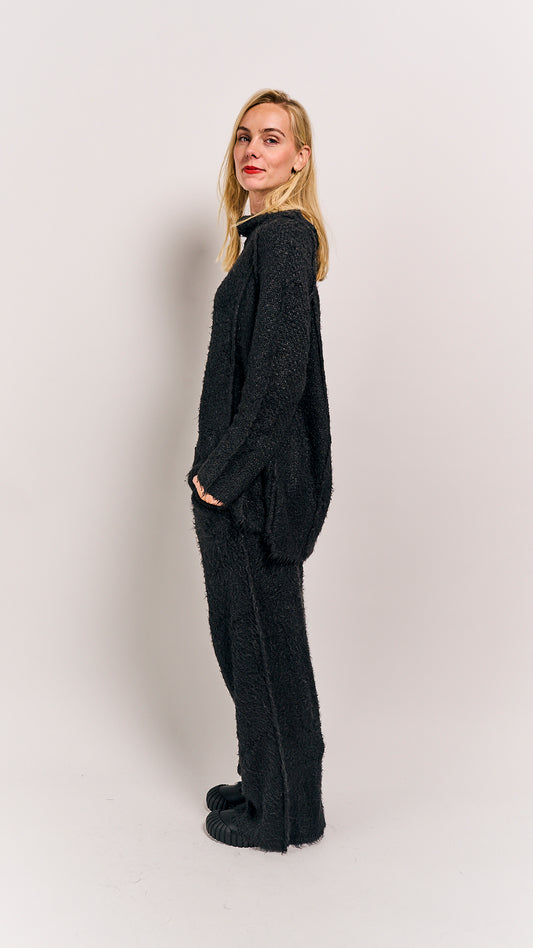 Rundholz Mainline Silk Trousers Black