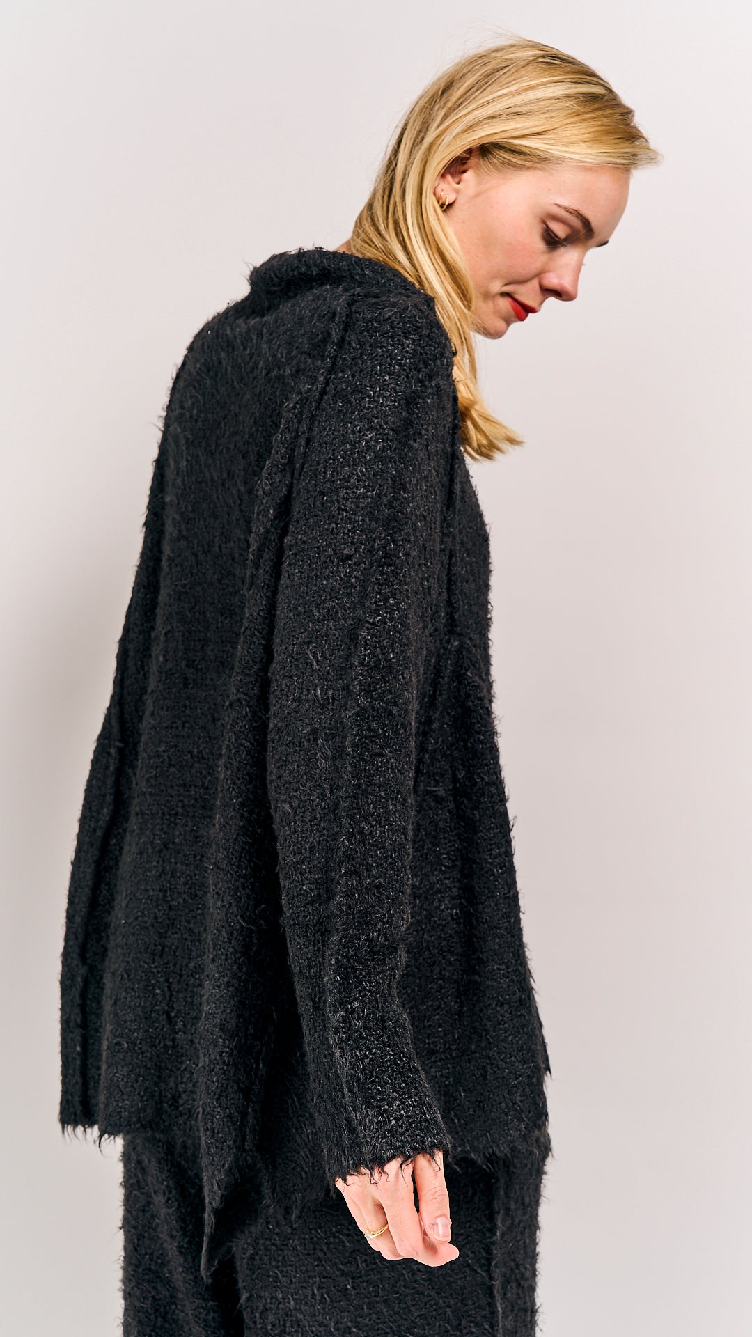 Rundholz Mainline Silk Pullover Black