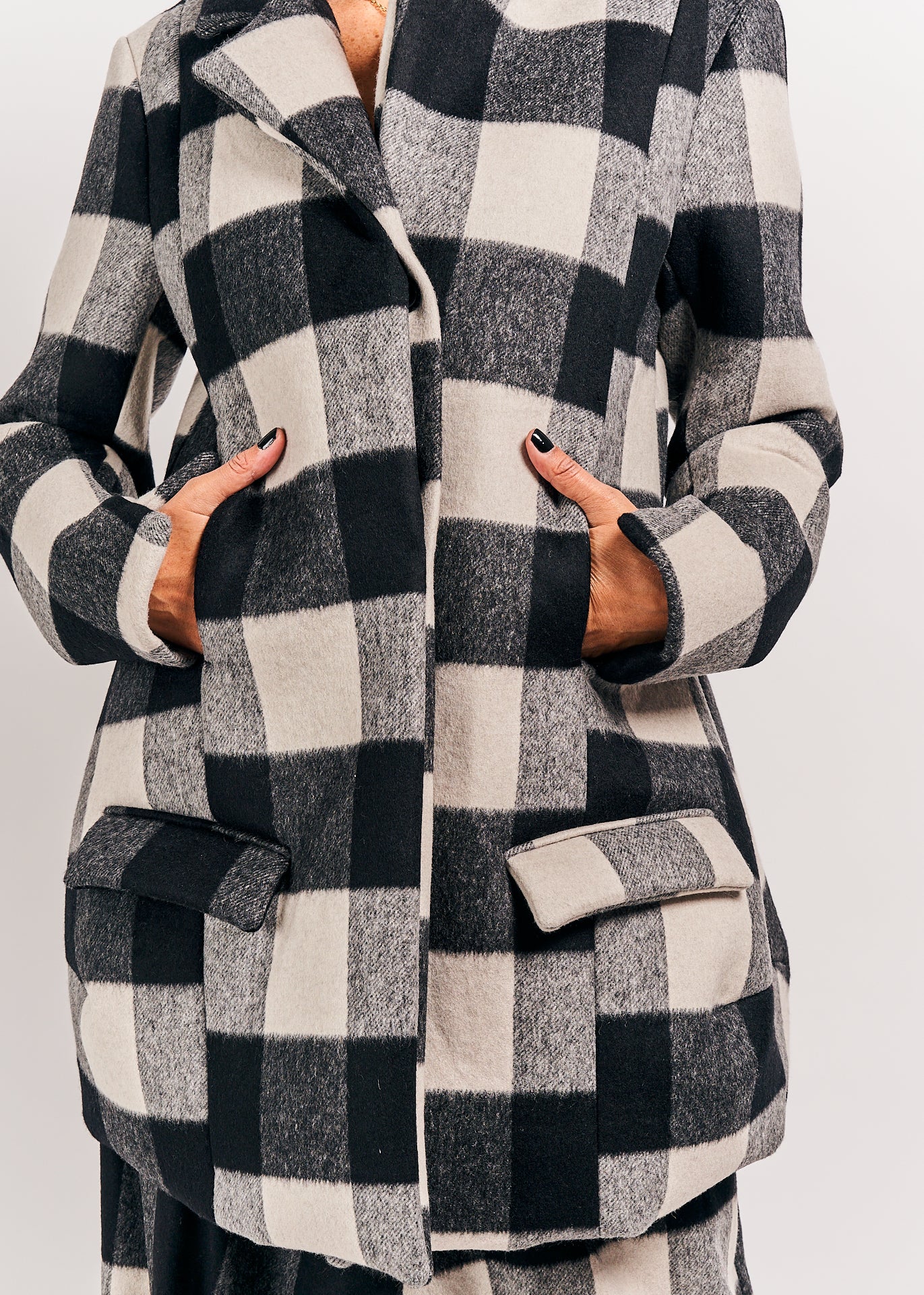 Rundholz Mainline Coat Black Check