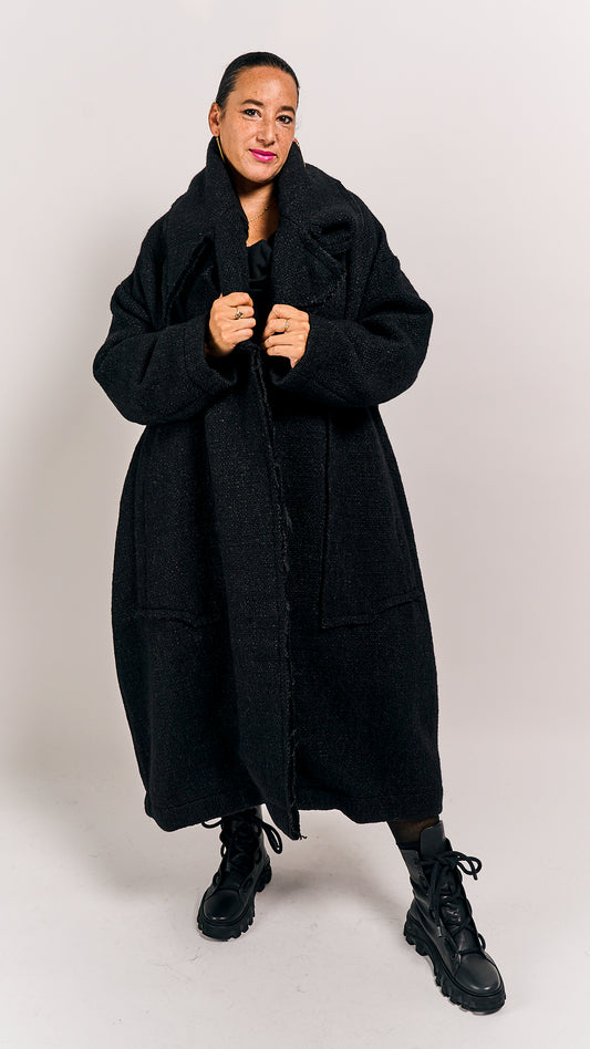 Rundholz Mainline Coat Black Melange