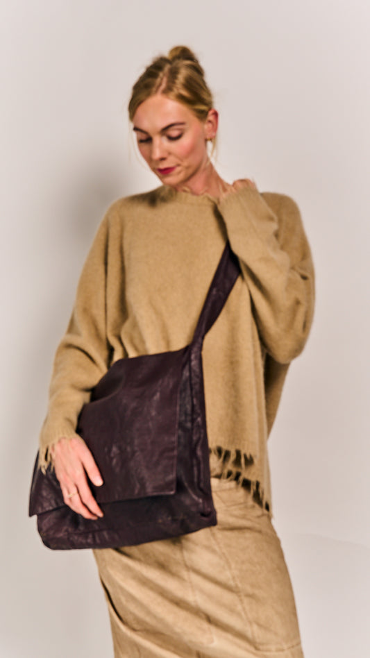 Rundholz Mainline Leather Bag Purple