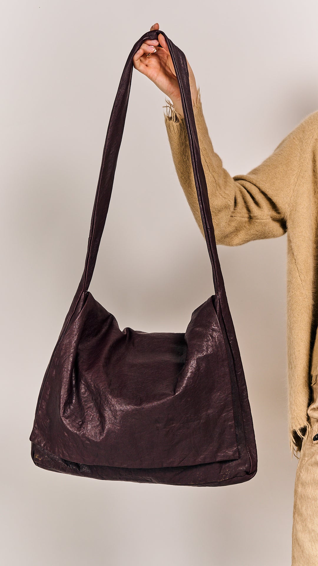 Rundholz Mainline Leather Bag Purple