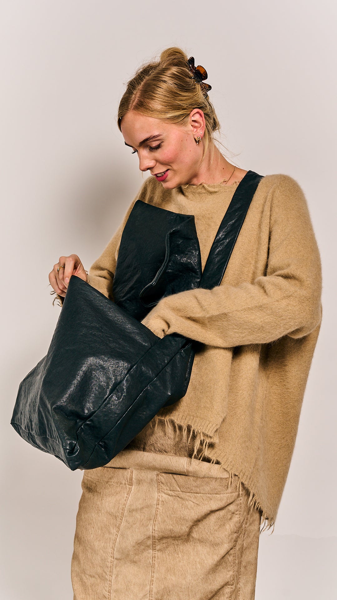Rundholz Mainline Leather Bag Petrol