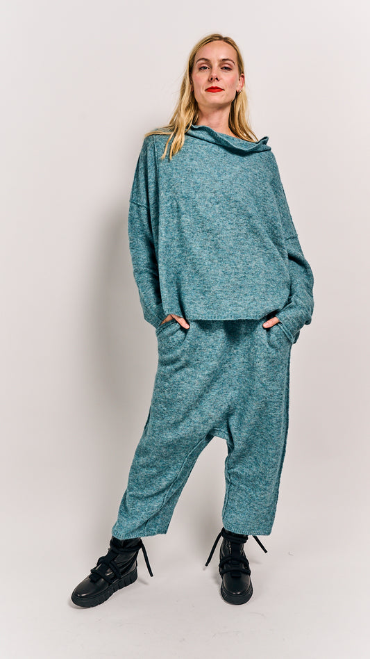 Rundholz DIP Pullover Lagoon Melange
