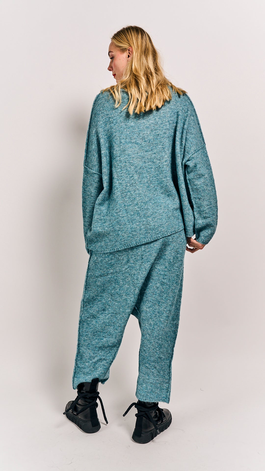 Rundholz DIP Pullover Lagoon Melange