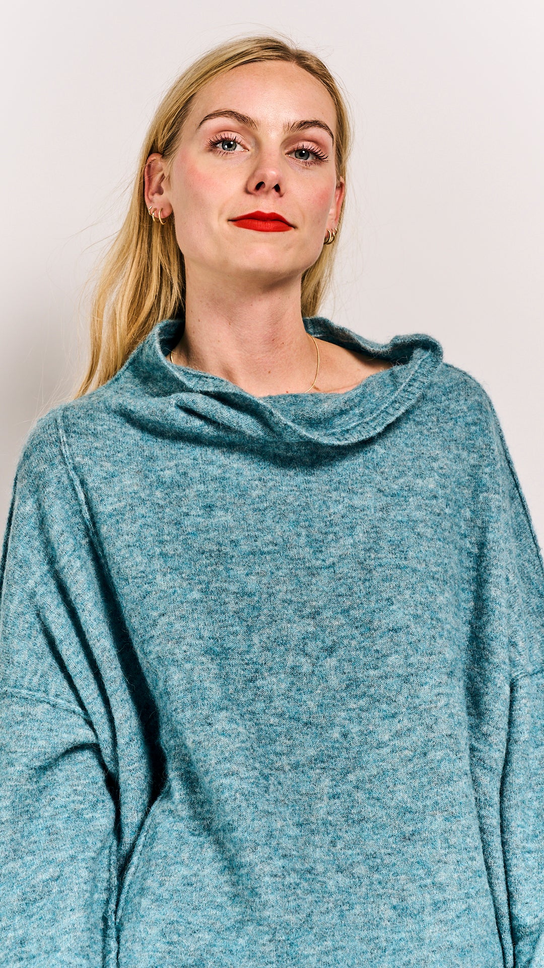 Rundholz DIP Pullover Lagoon Melange