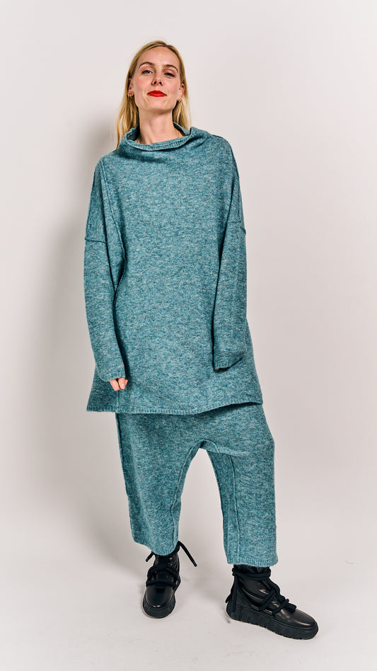 Rundholz DIP Pullover Lagoon Melange