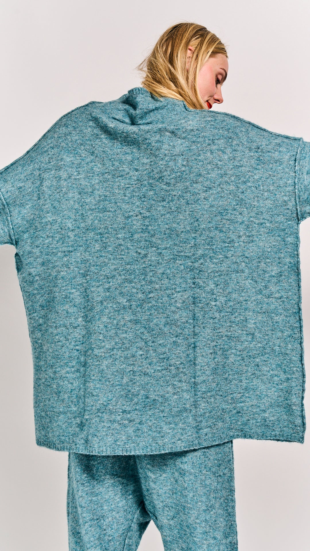 Rundholz DIP Pullover Lagoon Melange