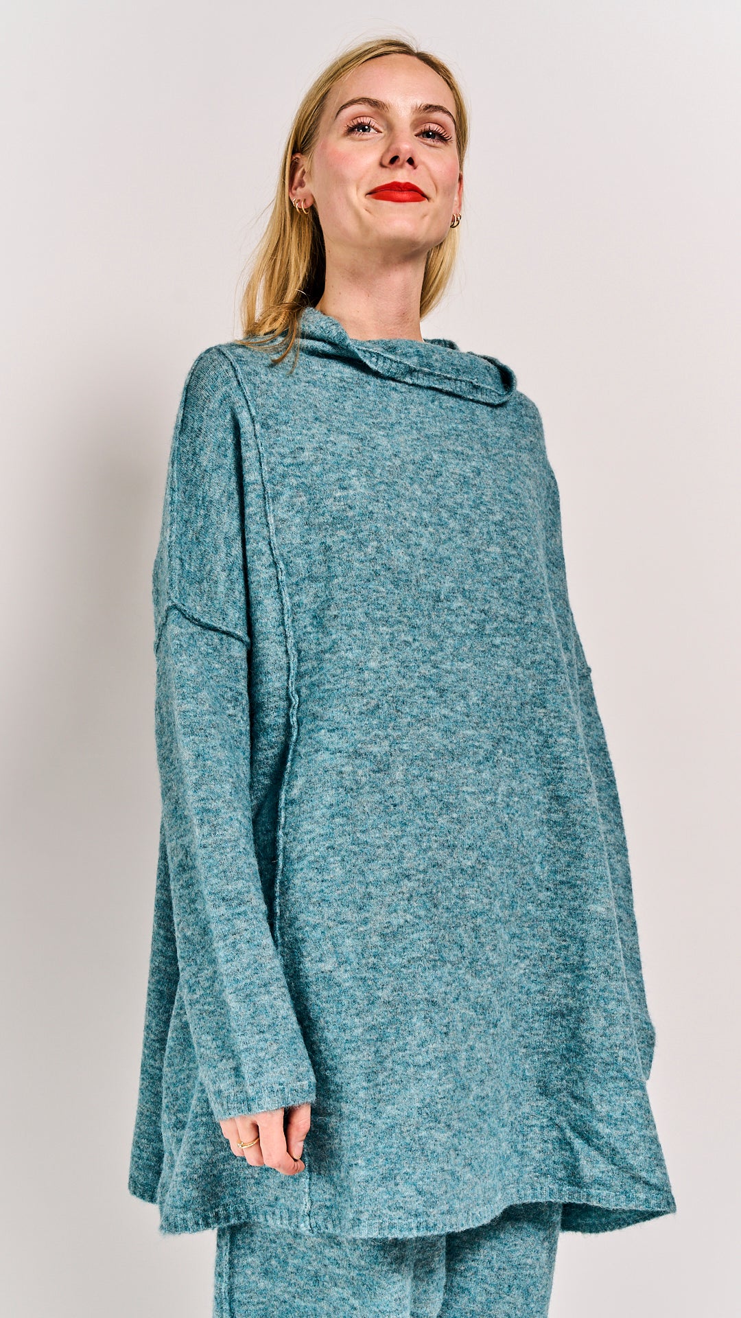 Rundholz DIP Pullover Lagoon Melange