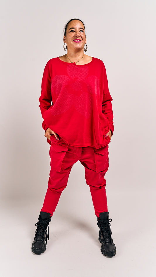Rundholz Black Label Pullover Rose Lotusflock