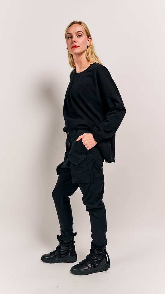 Rundholz Black Label Pullover Black Blackflock