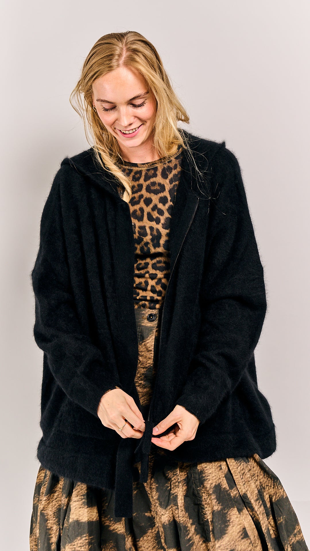 Rundholz Mainline Racoon Cardigan Black