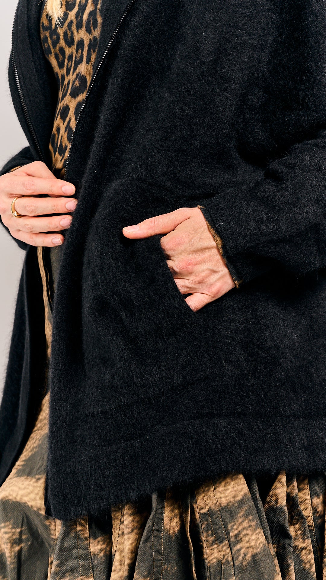 Rundholz Mainline Racoon Cardigan Black