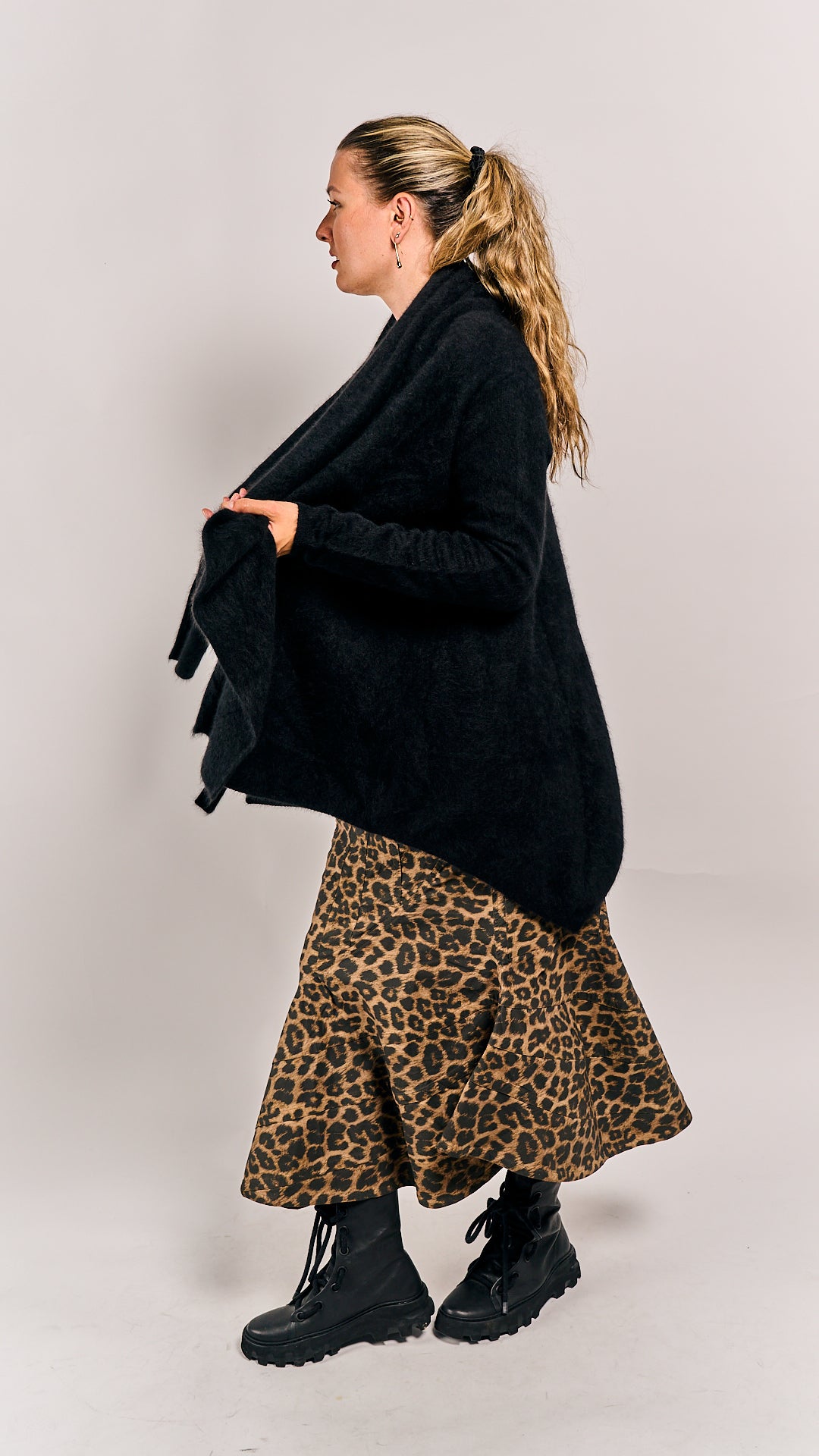Rundholz Mainline Racoon Cardigan Black
