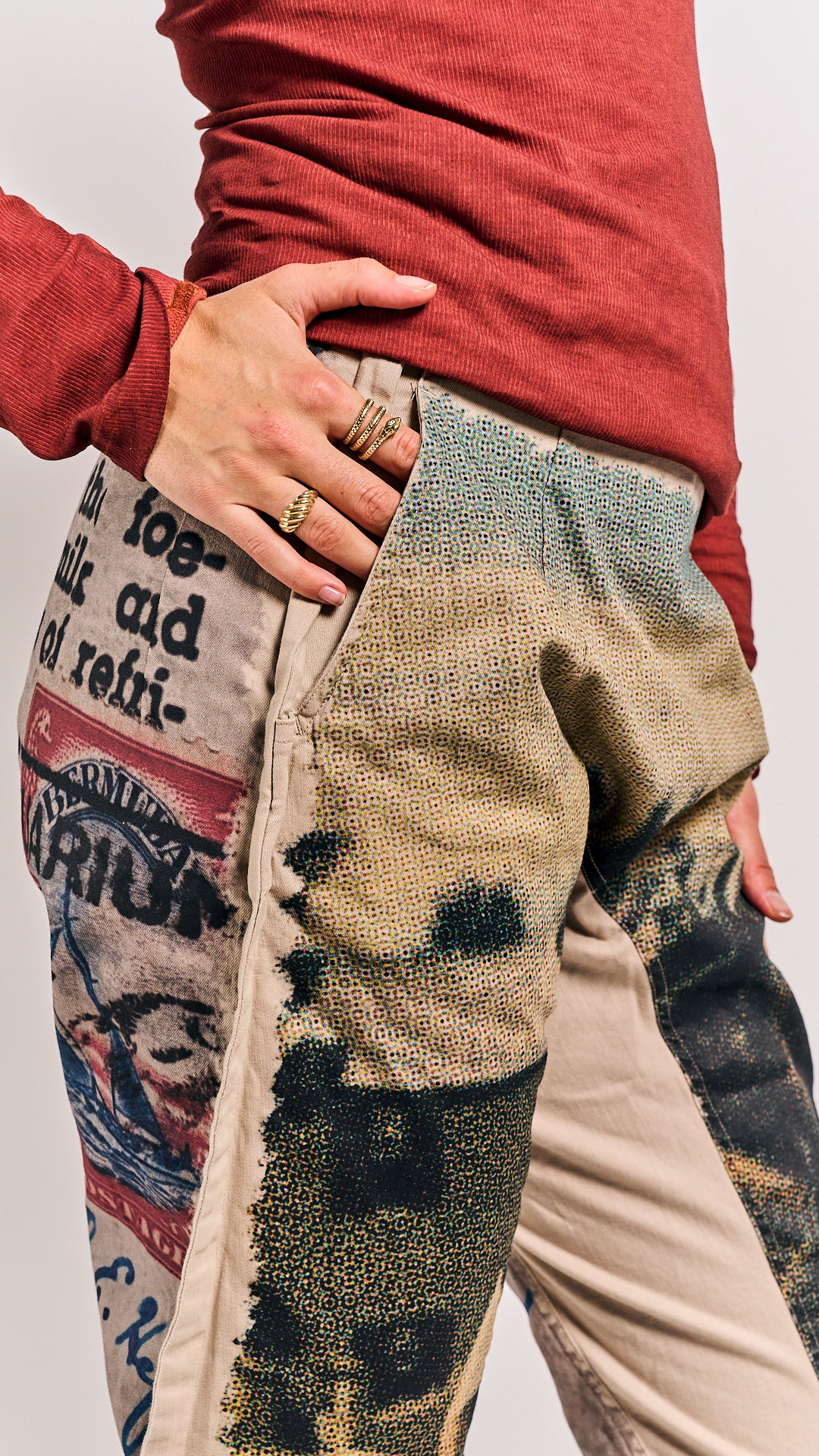 Rundholz DIP Trousers Scene Print