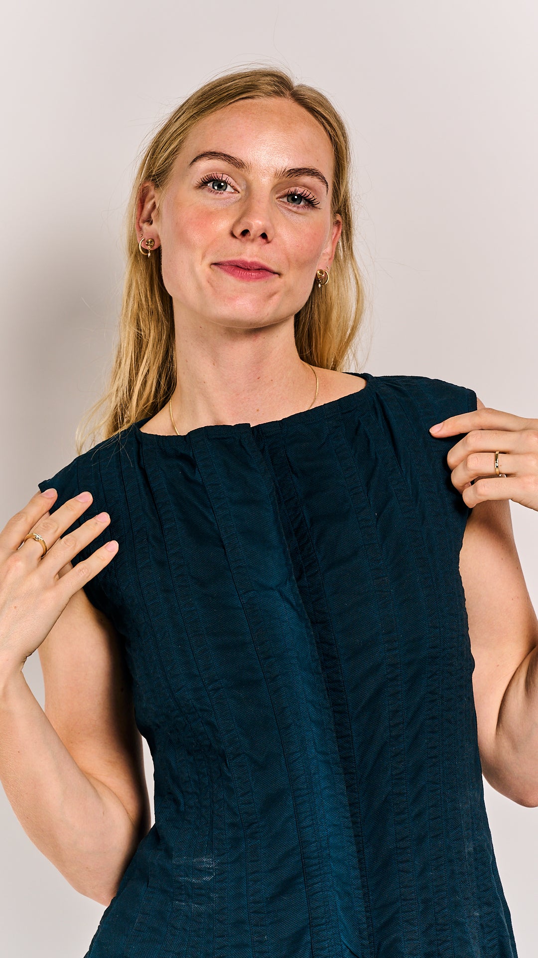 Rundholz Mainline Dress Petrol Cloud