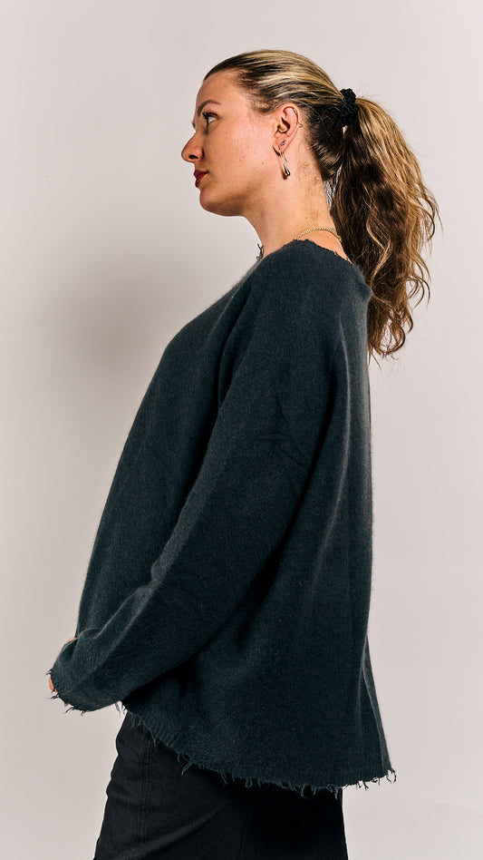Rundholz Mainline Pullover Petrol