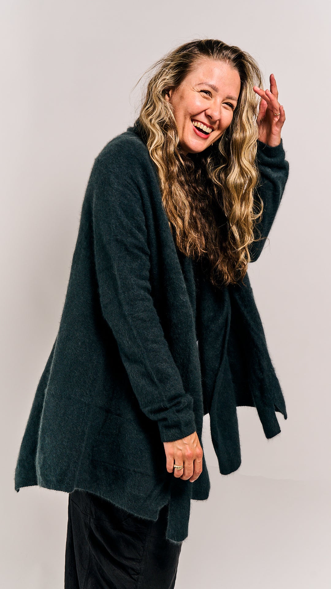 Rundholz Mainline Racoon Cardigan Petrol