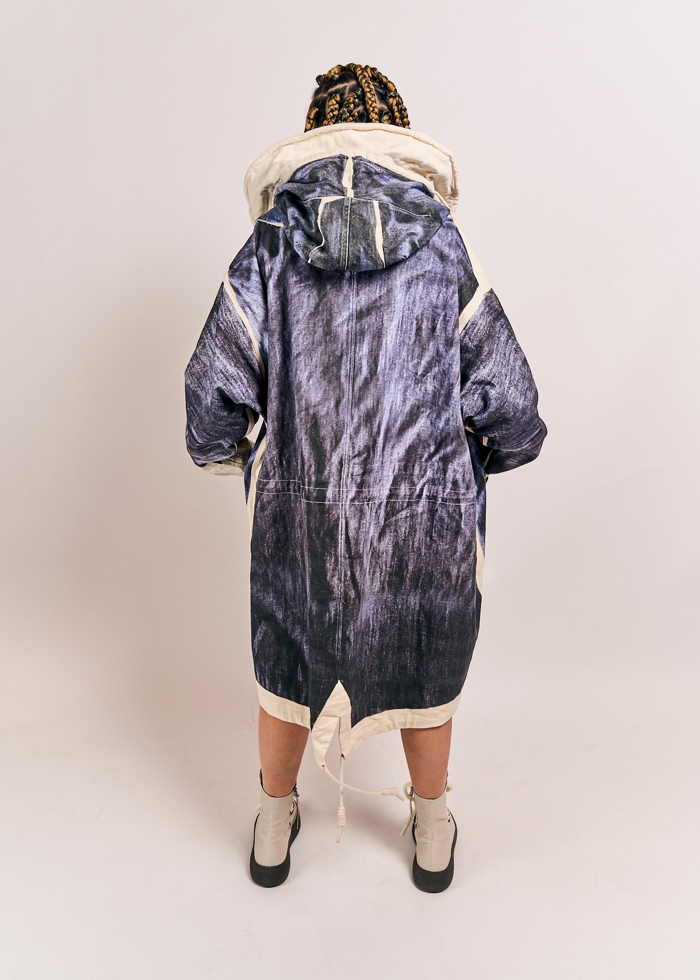 Rundholz DIP Coat Denim Print