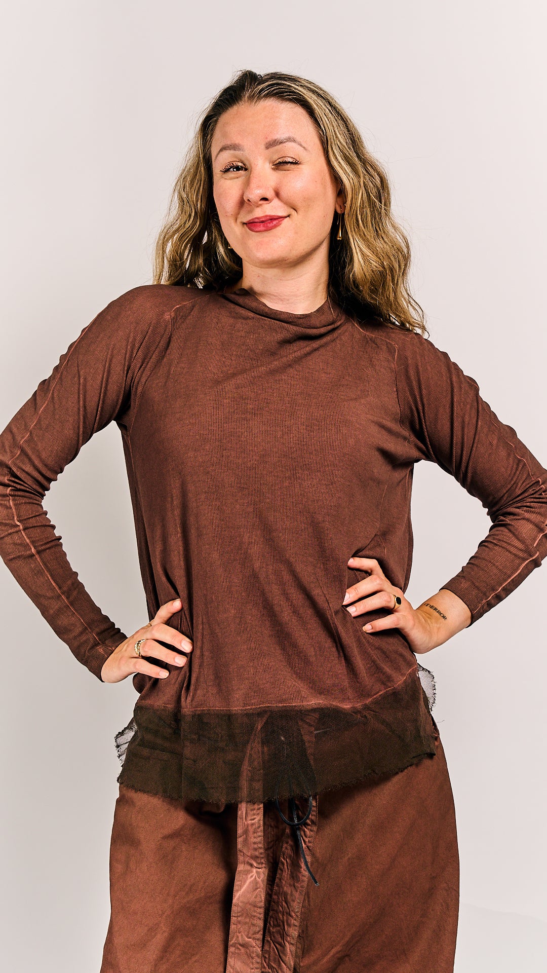 Rundholz DIP Shirt Henna Cloud