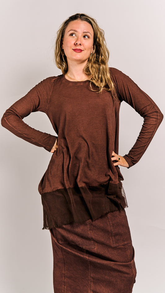 Rundholz DIP Shirt Henna Cloud