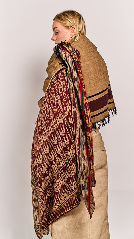 Rundholz DIP Shawl Clay Cloud Stripe