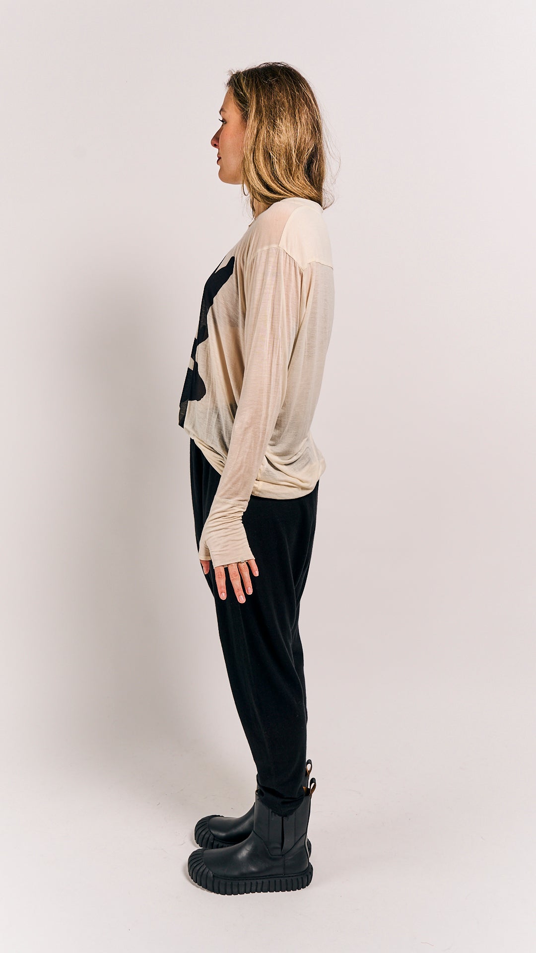 Rundholz Mainline Shirt Bone Black Print