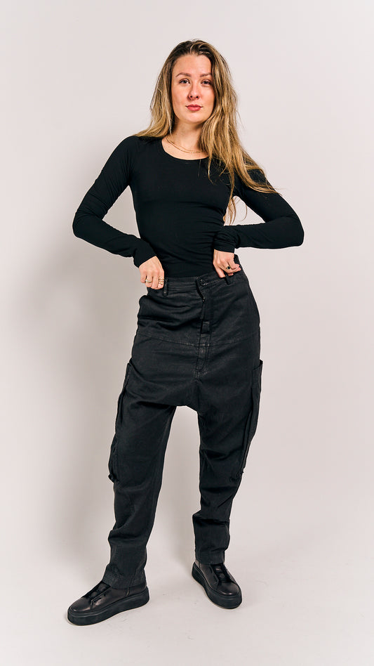 Rundholz Mainline Trousers Black Gloss