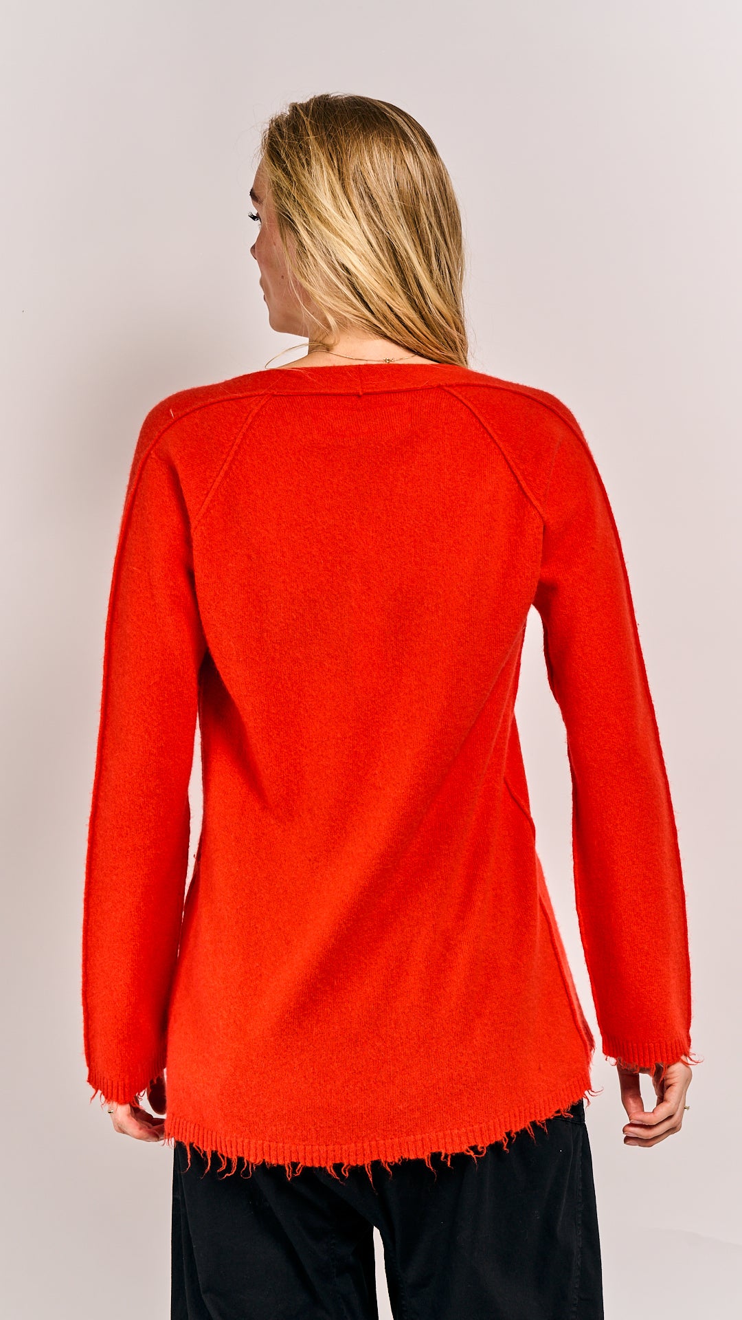 Rundholz DIP Pullover Mandarine