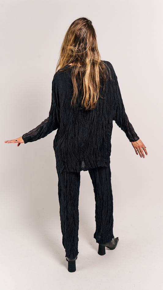 Rundholz Mainline Shirt Black Panel Print
