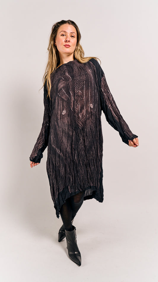 Rundholz Mainline Dress Black Panel Print